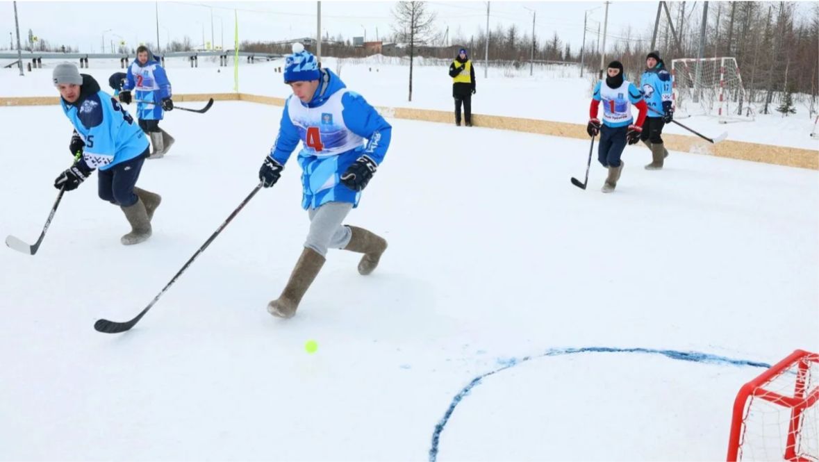 Хоккей в валенках