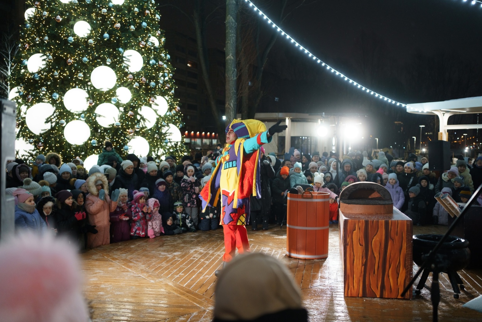 Открытие елок в парках Казани