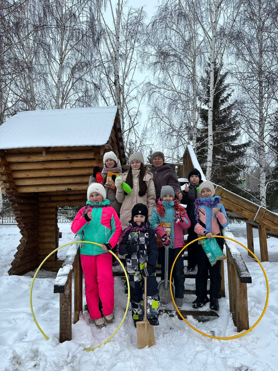 Активные игры на свежем воздухе «Зимние забавы»