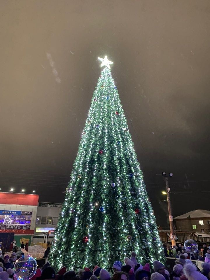 Новогоднее представление у центральной елки