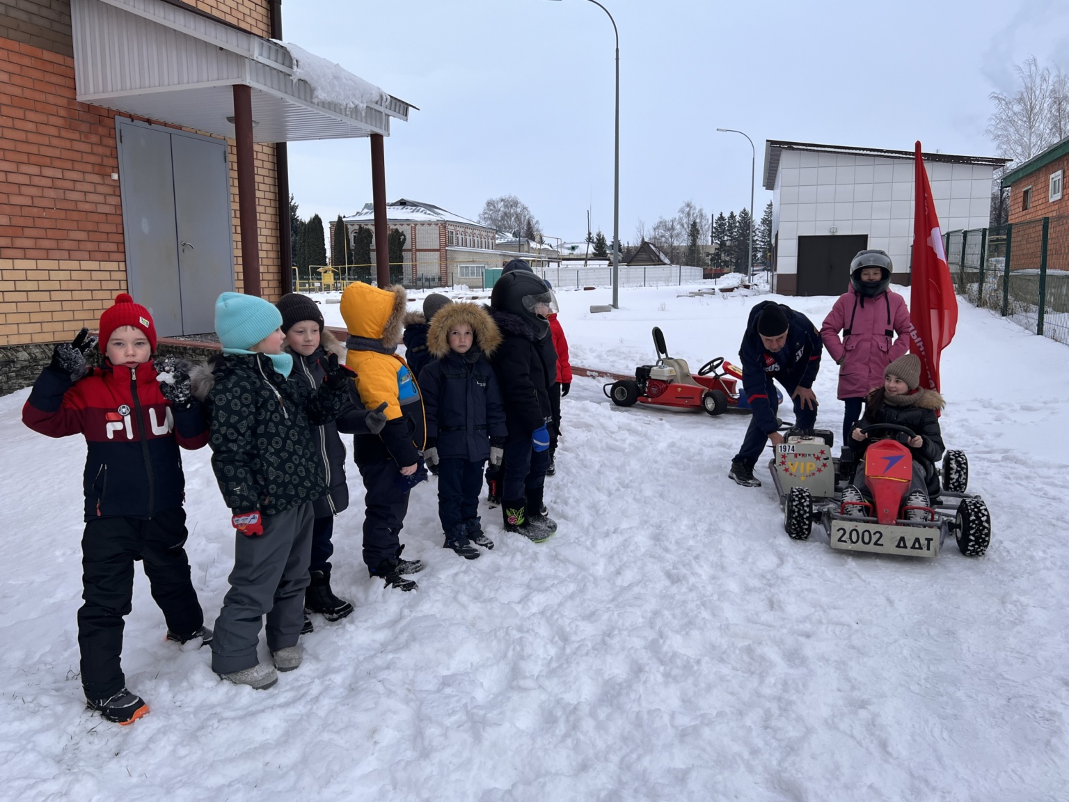 Зимний картинг