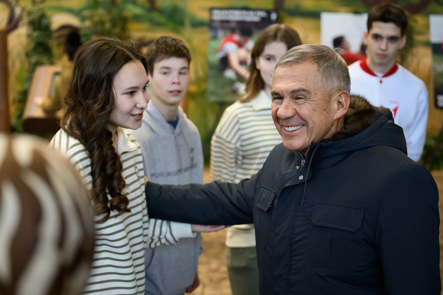 Раис Татарстана лично поздравил детей-активистов фестиваля «Күрше» с Новым годом