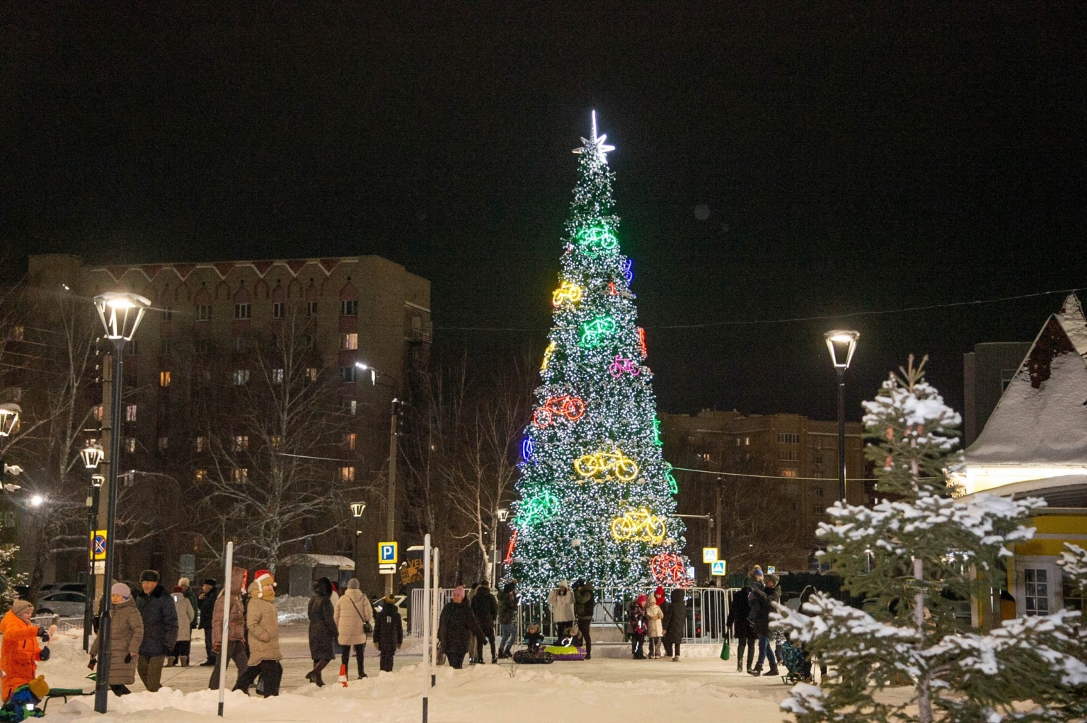 открытие елочного городка в парке «Велики»