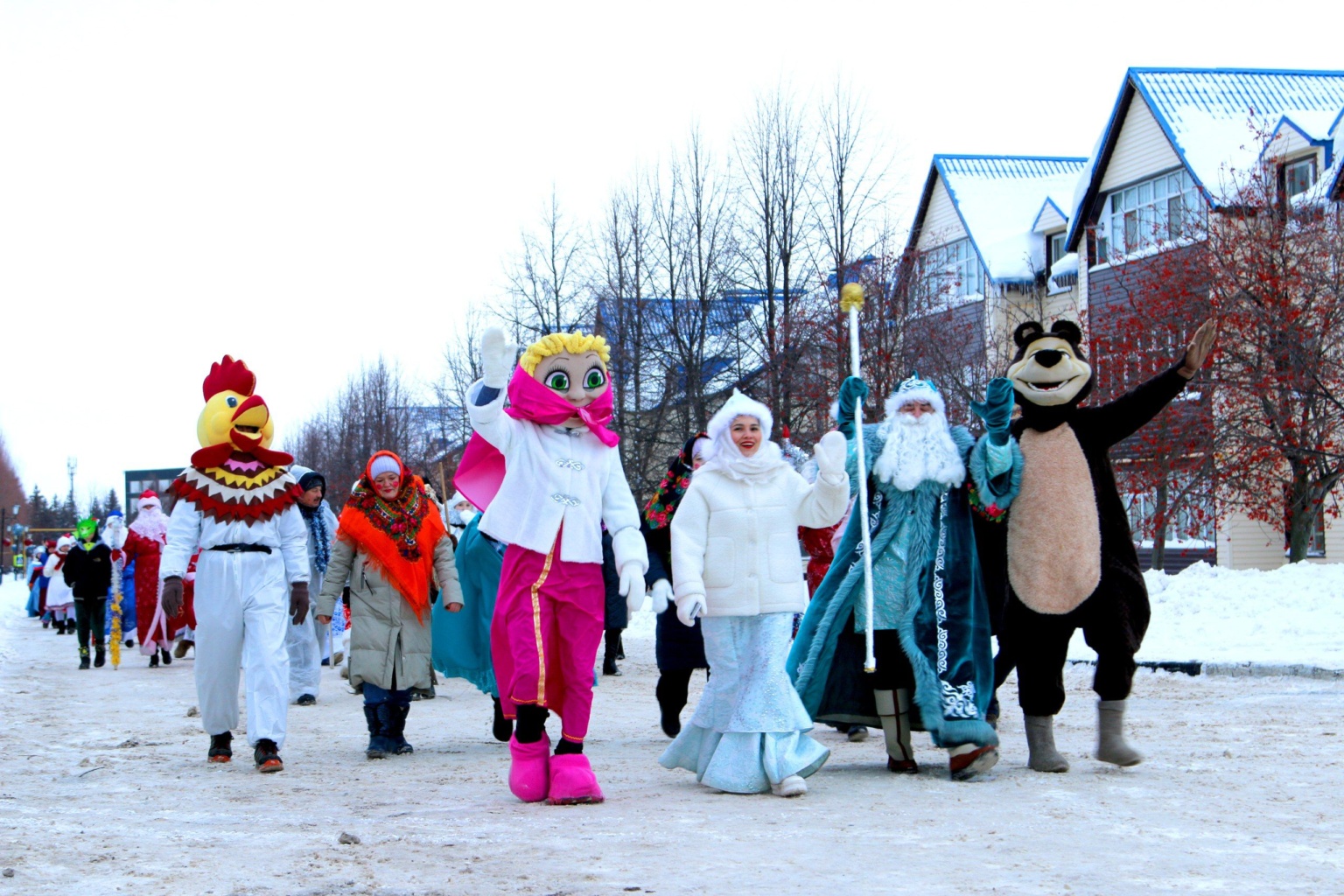 Грандиозный Парад Дедов Морозов!