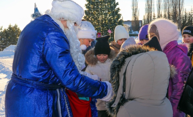 Веселые старты с Дедом Морозом