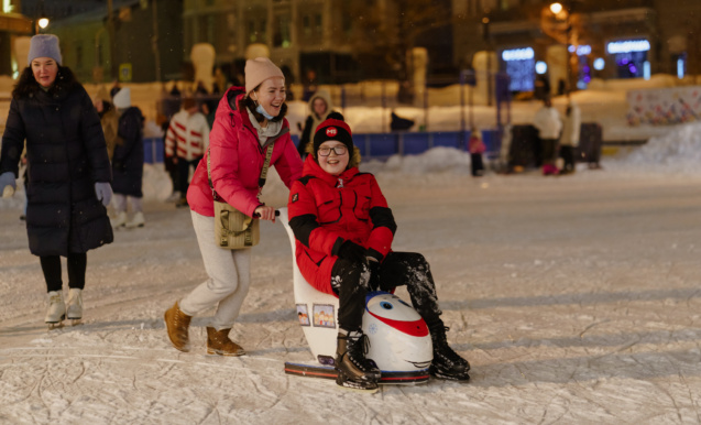 Веселые старты на катке