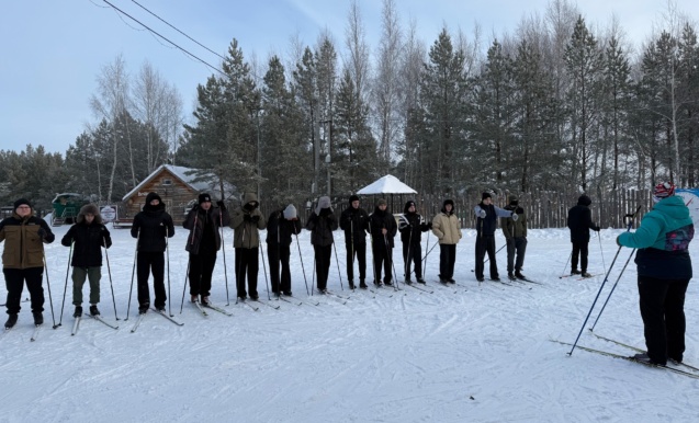 Соревнования по лыжным гонкам среди сельских жителей