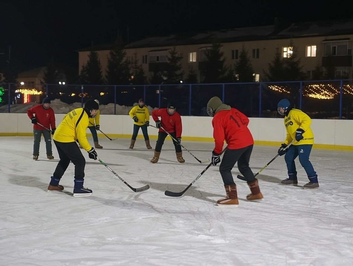 Турнир по хоккею на валенках